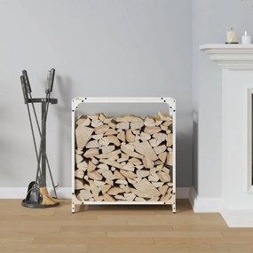 fehér hidegen hengerelt acél tűzifatároló 60x28x65 cm