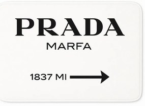 Fehér bársony fürdőszobai kilépő szett 2 db-os 60x100 cm Prada – Mila Home