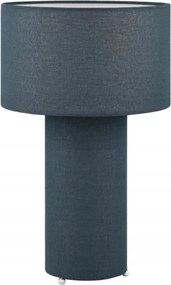 Asztali lĂĄmpa szövetbĆl kĂ©k-sötĂ©tkĂ©k 40 cm Trio nappali hĂĄlĂłszobĂĄba