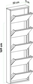 Locking 5 Piece Metal - White