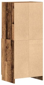 vidaXL antik fa színű szerelt fa konyhaszekrény 57x41,5x131,5 cm