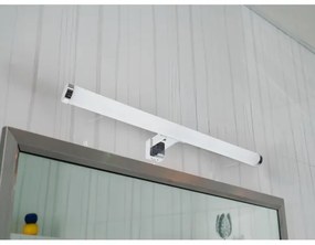 LED fürdőszobai tükörvilágítás, 10 W, 230 V, 45 cm, IP44, fényes króm