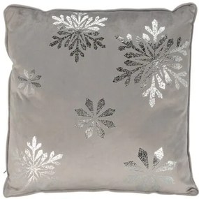 Snowflake párna szürke, 40 x 40 cm