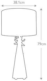 Flambeau FB-NEO-TL-FR-WHT - Asztali lámpa NEO 1xE27/60W/230V