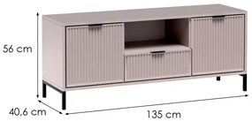 LINKaSTYLE LS3 CASHMERE bézs RTV asztal