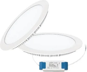 UNIVERSO Kör alakú süllyesztett LED panel 6w 480lm CCT/kap. IP20 120° Fehér D120mm kivágás:D105mm 3év