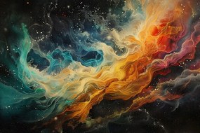 Canvas Vászonkép Absztrakt Kozmosz Galaxis Nebula Köd 60x40
