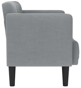 világosszürke szövet loveseat kanapé 111 cm