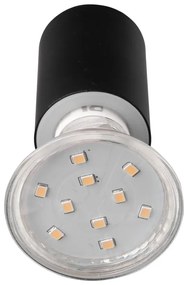 Matt fekete fali lámpa (hosszúság 10 cm) Lorenzo – Trio