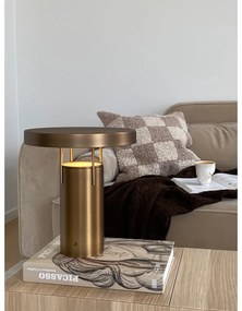 Bronzszínű LED dimmelhető asztali lámpa fém búrával (magasság 28 cm) BringMe – Hübsch