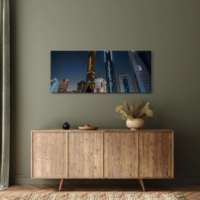 Éjszakai város képe (120x50 cm)