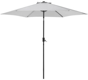 Világosszürke napernyő ⌀ 270 cm VARESE Beliani