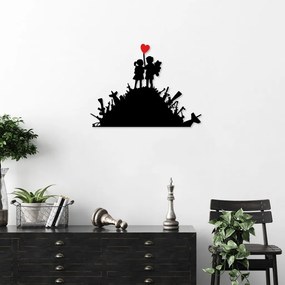 Banksy fém fali dekoráció, 52×70 cm – TR891TNL2290