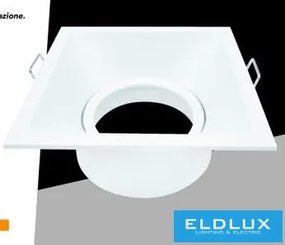 UNIVERSO Süllyesztett spot lámpa 1xPAR16 foglalat nélkül IP20 Fehér 90x90x40mm kivágás:D82mm