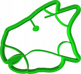 Forma Lyukasztó Mézeskalács kiszúró Dinoszaurusz Ankylosaurus koponya