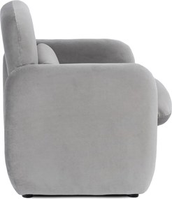 Fotel Wypoczynkowy TOGO Szary Welurowy