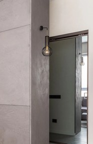 KAJA K-4523 ARVI BLACK Fekete Színű Fali Lámpa 1xE27 15W IP20