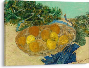 Kép - Vincent van Gogh, Still Life of  Oranges and Lemons with  Blue Gloves, reprodukciók (70x50 cm)