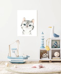Gyerek festmény - Kis cica 50 x 40 cm