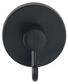 WENKO 24730100 - VACUUM-LOC kerek kampó, fekete, 6 x 6,7 cm