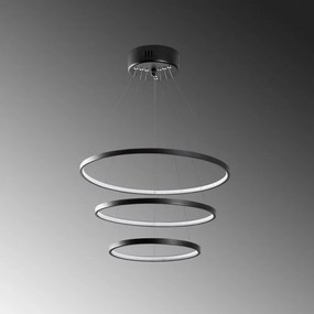 Simit 13697 fekete fém LED függőlámpa, 50 x 50 cm