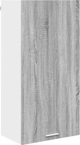 vidaXL Függő szekrény Szürke Sonoma és fehér 50 x 31 x 100 cm Faanyag