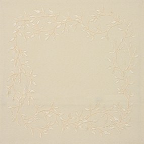 Dekoratív párnahuzat CHAPLET FLORAL 40x40 cm, krémszínű