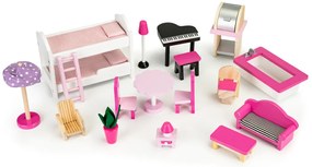 Fa babaház csúszdával XXL