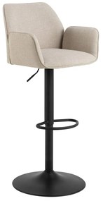 Bézs állítható magasságú karfás bárszék (ülésmagasság 85 cm) Glenda – Actona
