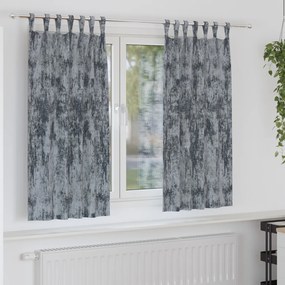 bársonyfuggöny 2 db Gombfüllel Ezüstszürke 175x140 cm