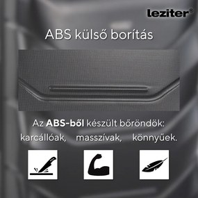 TraveLux Max IX gurulós bőrönd szett fekete