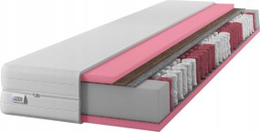 Matrac 80x200 zsákrugós 21cm 7 zónás Hr kétoldalas H3 H4 Coconut