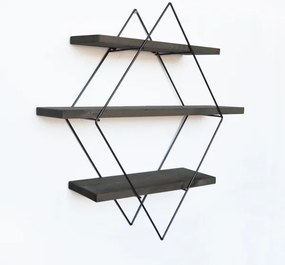 Fali polc 60x60 cm lucfenyő