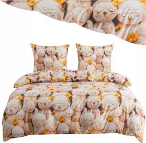 Ágyneműhuzat 140x200 Ágyneműhuzat garnitúra 2 részes 3D nyuszi több minta