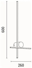 LED Fali lámpa LED/12W/230V 3000K