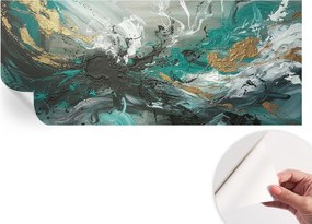 Öntapadós tapéta Fali furnér 3D hatás Művészi örvény 250x104 cm