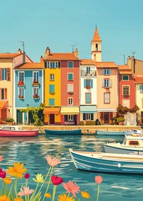 Poszter 64x90cm Többszínű tengerpart