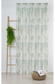 Zöld-bézs átlátszó függöny 300x260 cm Palmas – Mendola Fabrics
