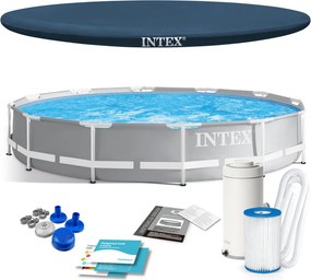 INTEX 26712 4 az 1-ben keretes kerti medence, 366 x 76 cm