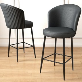 Uras Anthracite and Black bárszék szett, 4 db, 4 db