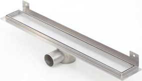 Kesmet Vonalmenti Zuhanyfolyóka 110cm Falhoz Közeli Szifon Acél