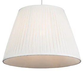Retro függőlámpa krémszínű 45 cm - Plisse