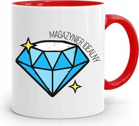 Piros Bögre Raktárosnak Tökéletes Ajándék fényképes nyomtatással