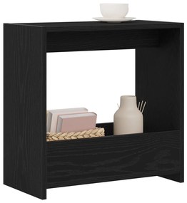 Oldalsó Asztal Fekete Tölgy 50x26x50 cm Műanyag Fa