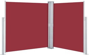 vidaXL piros behúzható oldalsó napellenző 160 x 600 cm