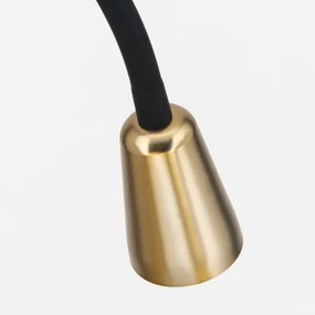 Orion - DOTTY flexibilis állólámpa 1xGU10/10W/230V fekete/sárgaréz