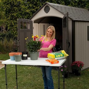 FRANKE Összecsukható catering/kempingasztal, beállítható magasság