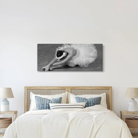 Kép - Balerina, fekete-fehér (120x50 cm)