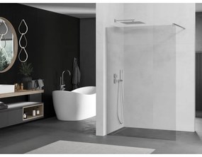 Mexen Kioto zuhanyparaván WALK-IN 8mm, 90x200 cm, króm profil, átlátszó üveg, 800-090-101-01-00