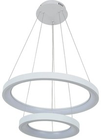 Brilagi - LED dimmelhető csillár kábellel FALCON SLIM LED/68W/230V Ø 50 cm fehér + távirányító